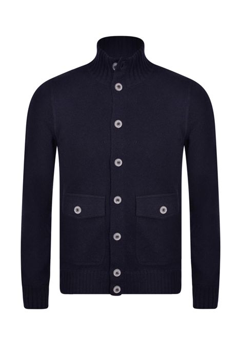 Giubbino Gran Sasso uomo 5713020208 blu cashmere felted Gran sasso | Giubbini | 5713020208598